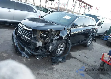 2015 Toyota Highlander Xle V6 z USA, uszkodzony, nr VIN 5TDJKRFH5FS133777